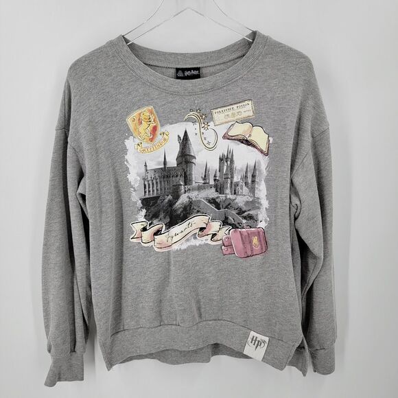 Harry Potter Sweatshirt Juniors Medium Hogwarts Castle Graphic - Picture 5 of 11